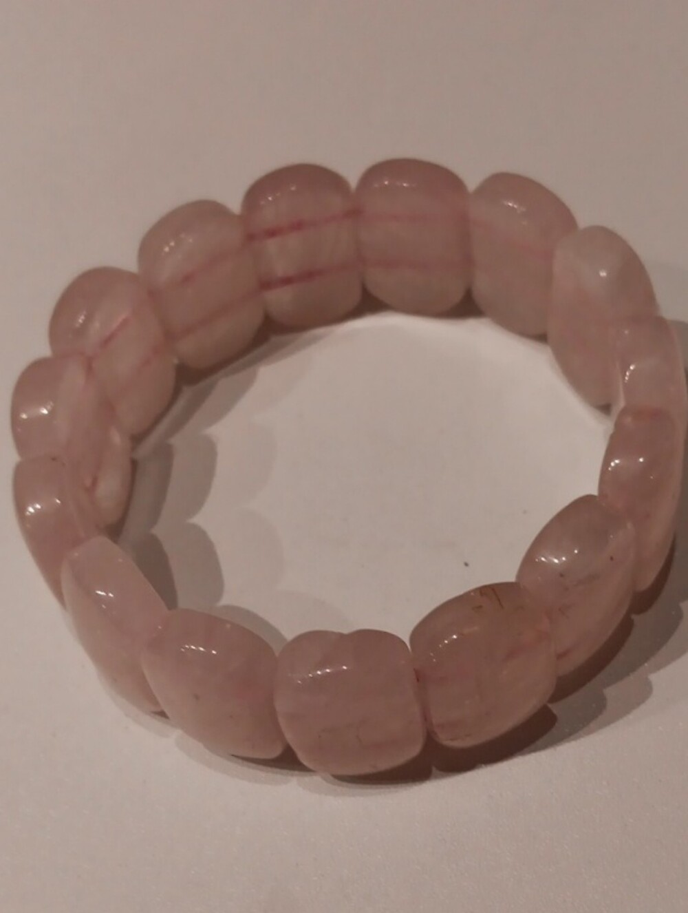 Pink Rose Quartz Stretch Bracelet - Unbranded